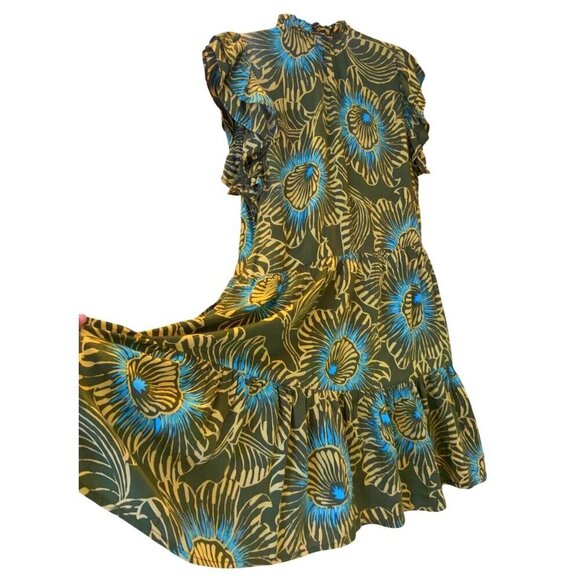 Omika womens dress hand made in India size large 42 ch 38w 36 L - Picture 5 of 9